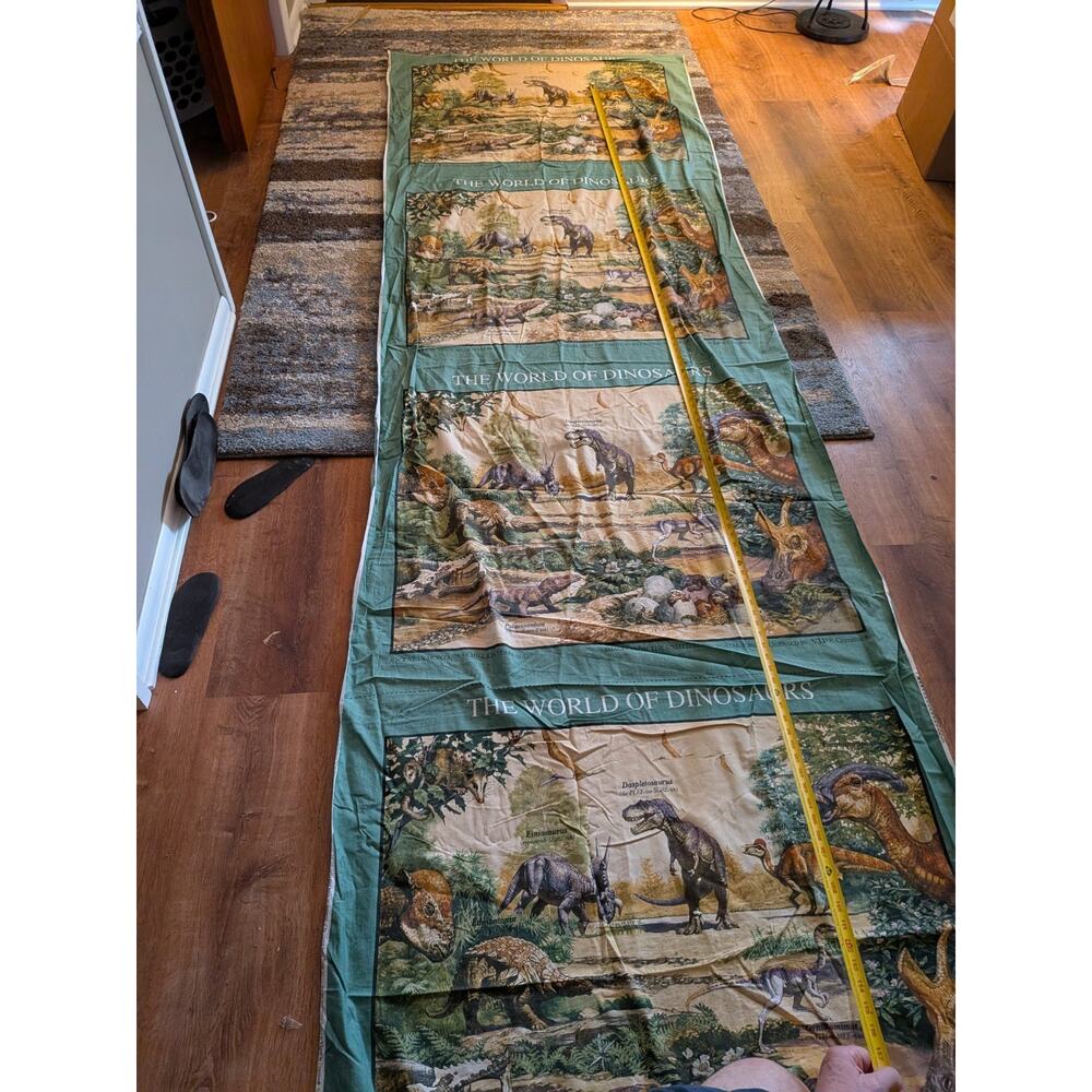 Cranston Dinosaur Fabric 135 x 44 United States Post office
